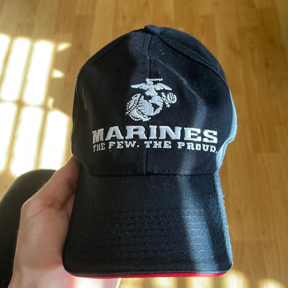 Black US Marines adjustable hat